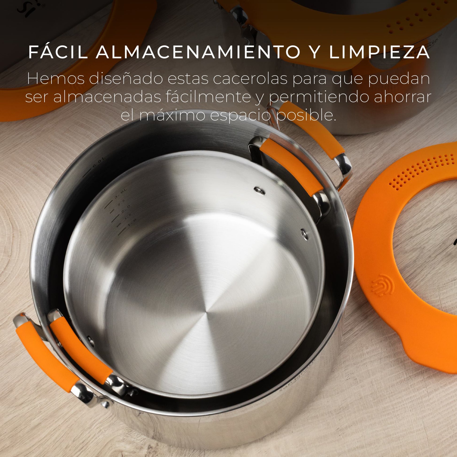 Cacerola Ø24cm S/s Inducción Con Tapa Compact_2