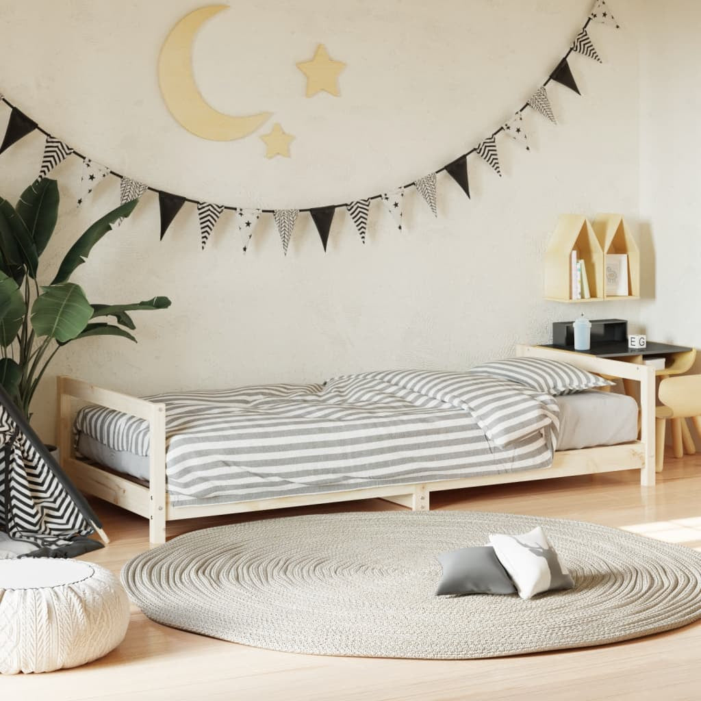 Vidaxl Estructura De Cama Para Niños Madera Maciza De Pino 80x200 Cm_1