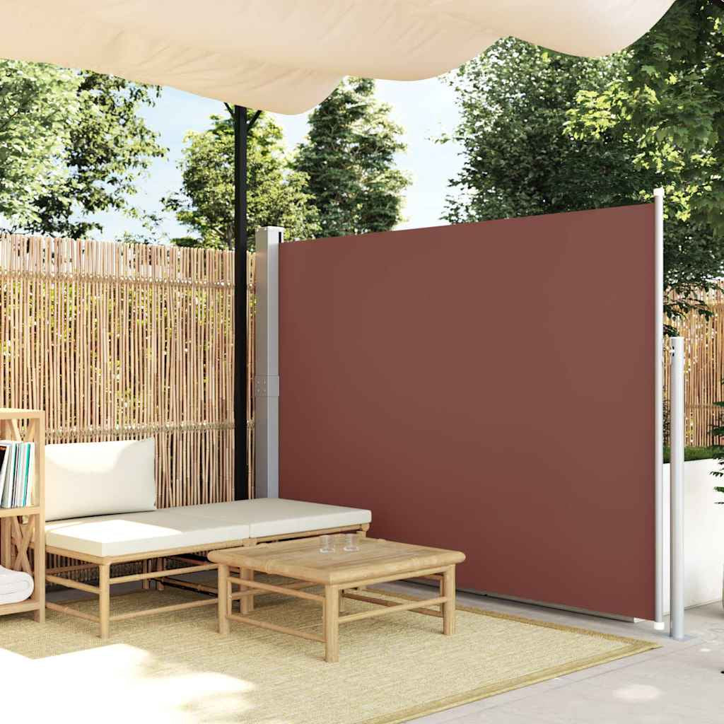 Vidaxl Toldo Lateral De Jardín O Terraza Marrón 160x300 Cm_1