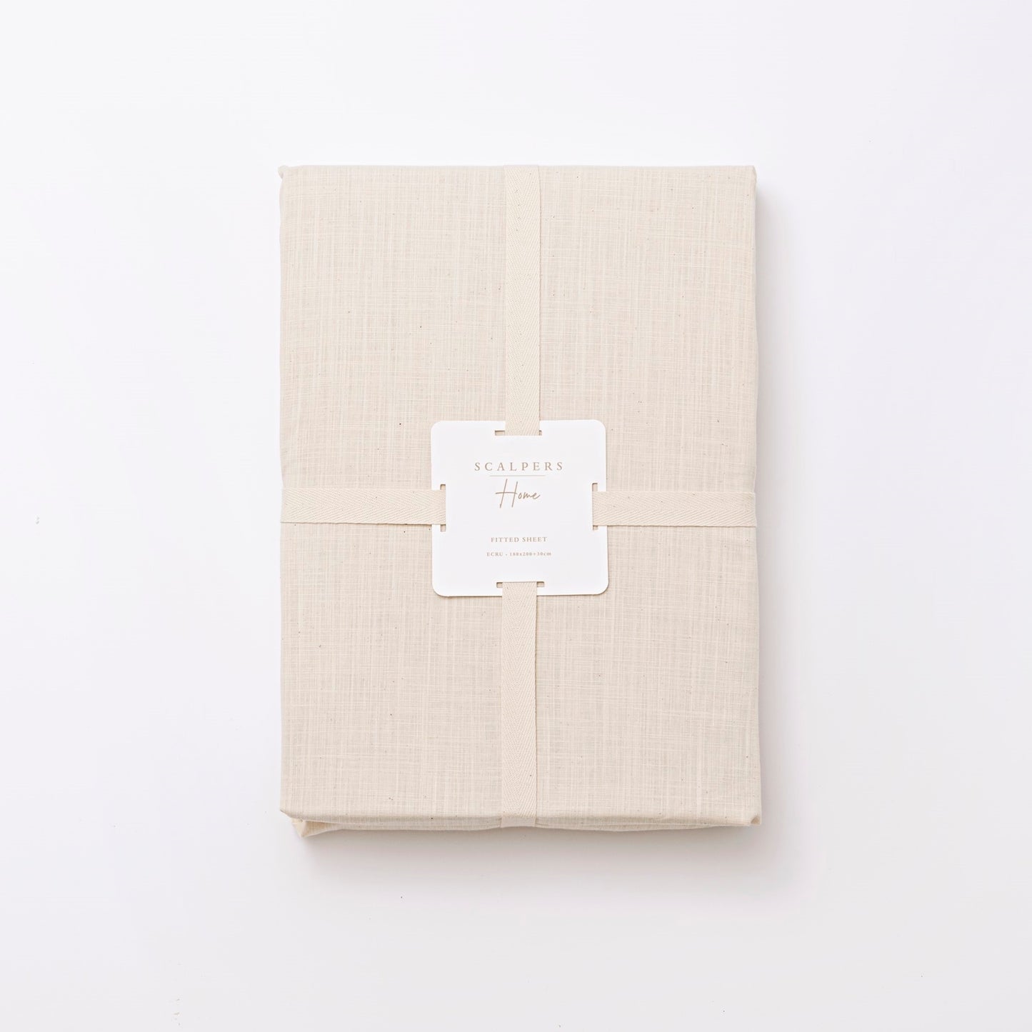 Sábana Bajera Ocre 180x200+30 100% Algodón 140gsm Ecru Haze Scalpers Home