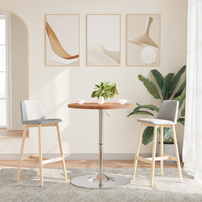 Mesa Alta De Madera Maciza De Haya Ø60x90,5 Cm_1