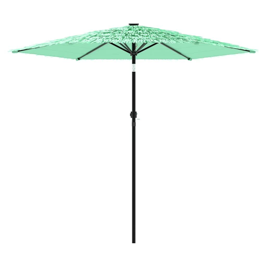 Vidaxl Sombrilla De Jardín Con Poste De Acero Verde 268x268x226 Cm_3
