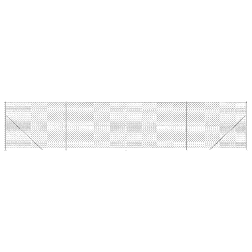 Cerca De Alambre Con Brida Plateada 1,6x10 M / Vetonek_1