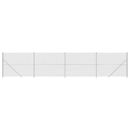 Cerca De Alambre Con Brida Plateada 2,2x10 M / Vetonek_2