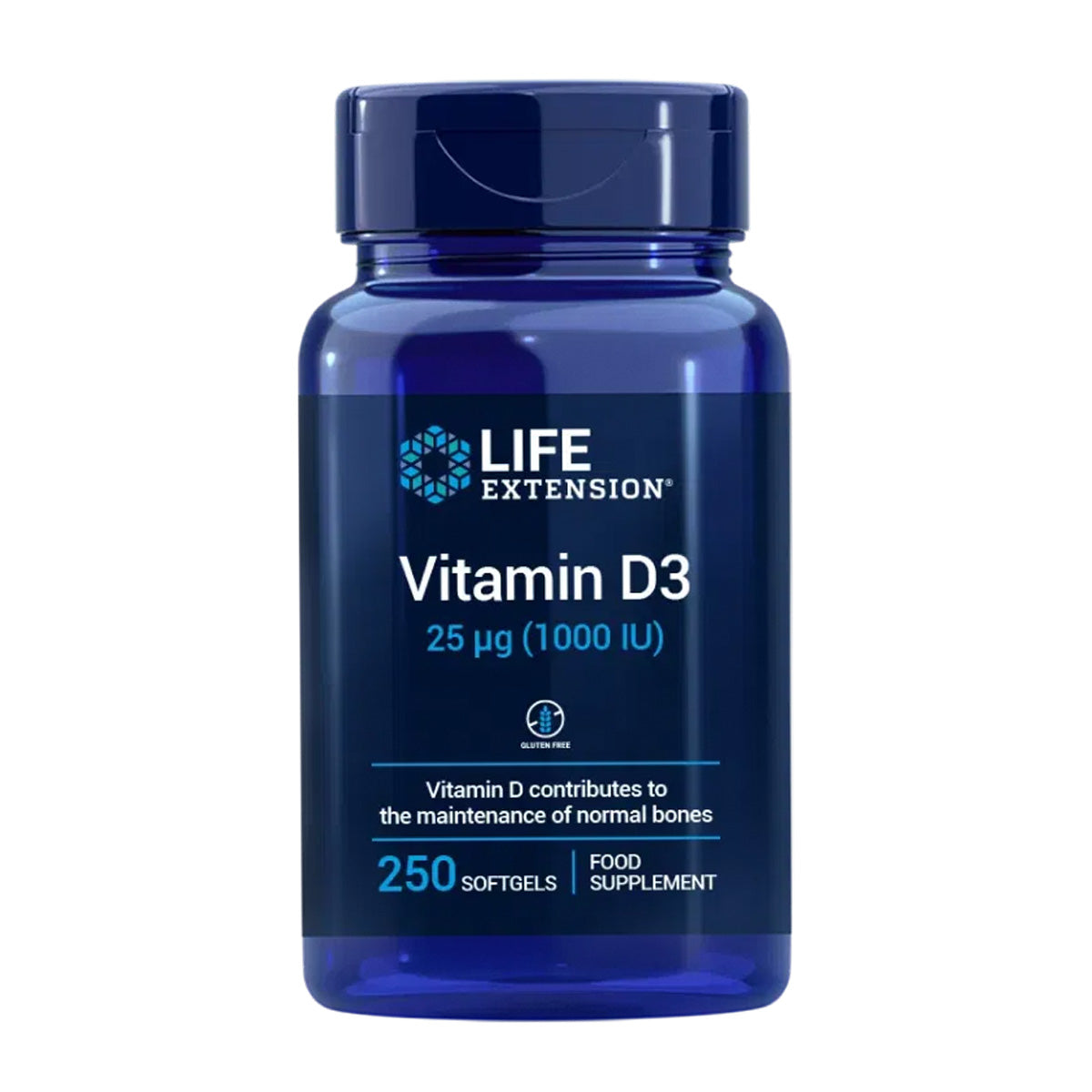 Vitamin D3 1000 IU, Life Extension 250 perlas