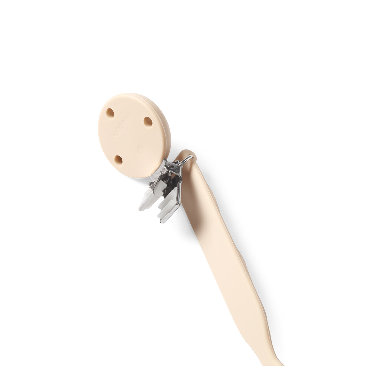 Cadena Portachupetes De Silicona Beige