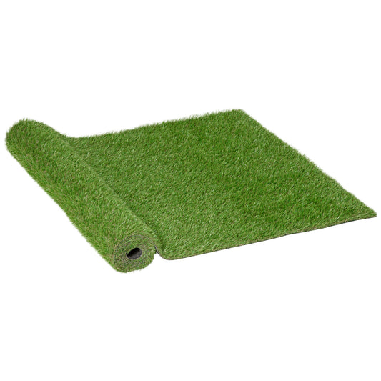 Outsunny Césped Artificial 3x1m Estera De Hierba Sintética Para Jardín Terraza_0