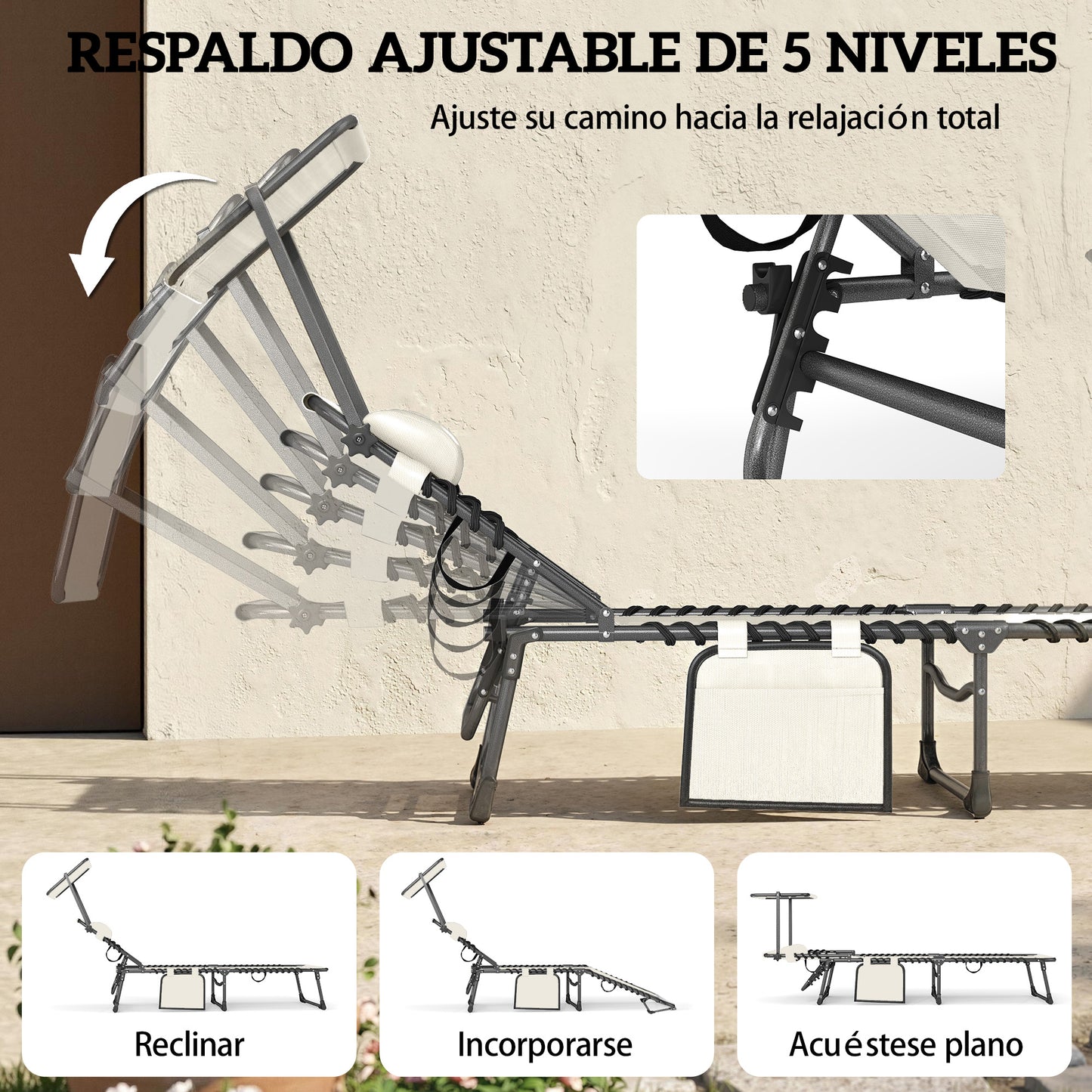 Outsunny Set De 2 Tumbonas Jardín Exterior_4