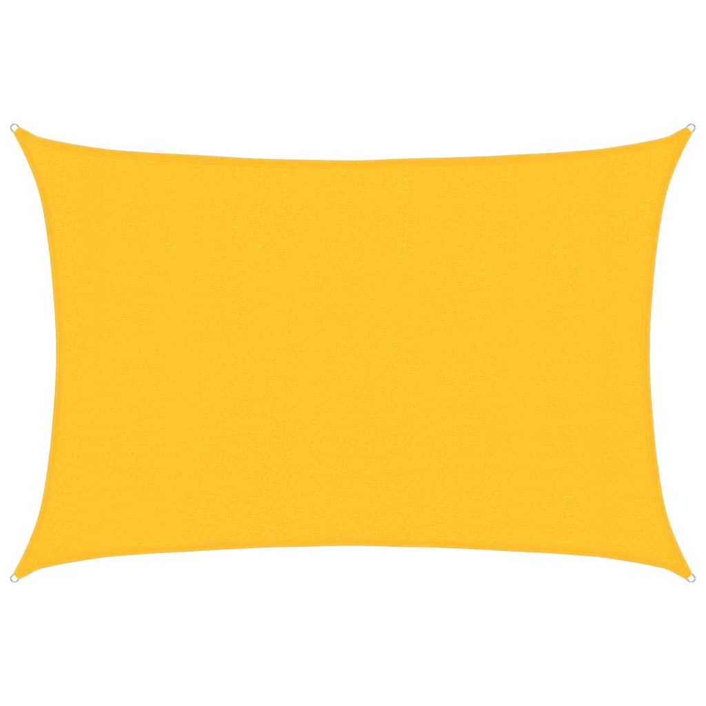 Vidaxl Toldo De Vela Hdpe Amarrilo 160 G/m² 3x5 M_0