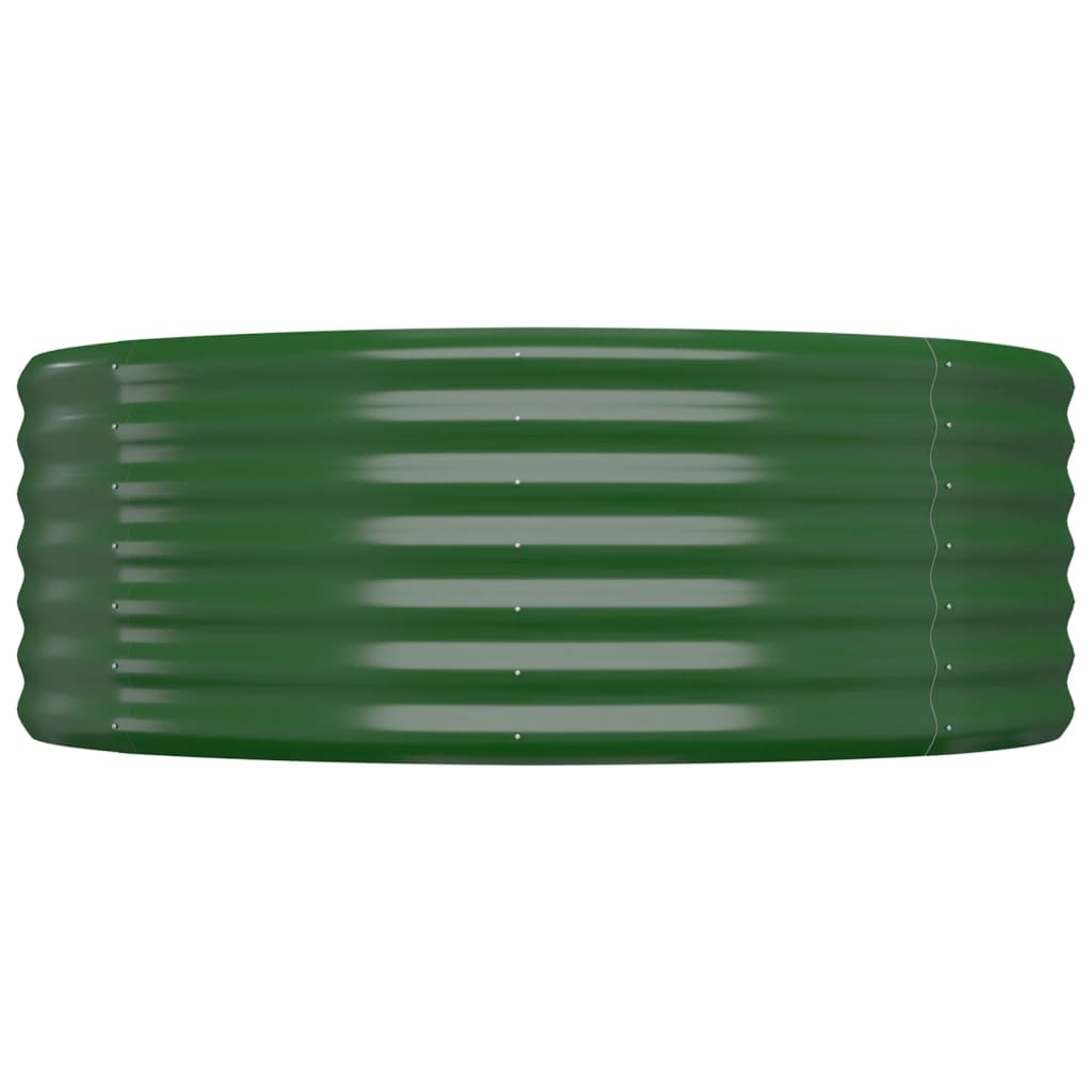 Jardinera Arriate Acero Galvanizado Verde 249x100x36 Cm_3