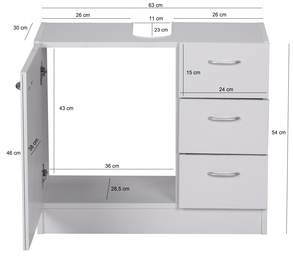Mueble De Baño Compacto Y Práctico Modelo Wl1.345_2
