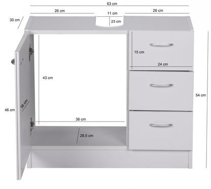 Mueble De Baño Compacto Y Práctico Modelo Wl1.345_2