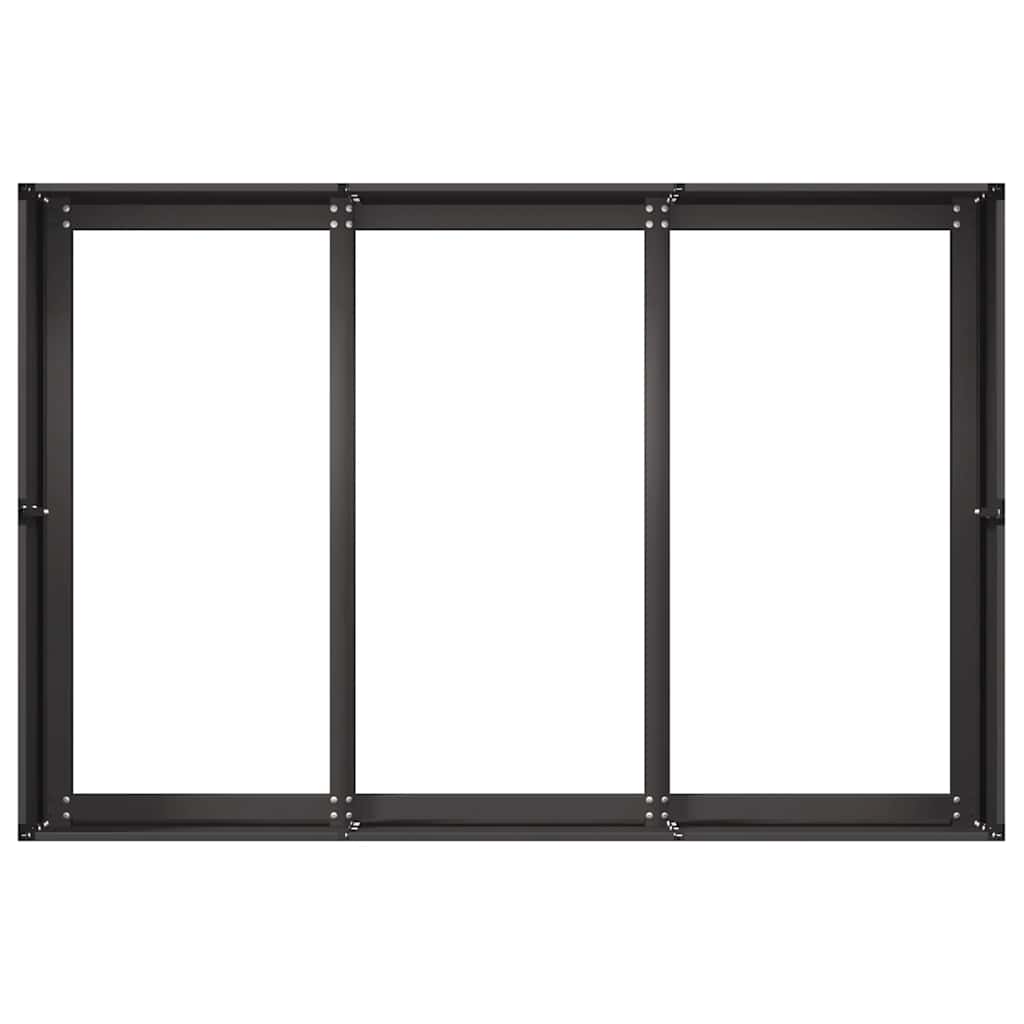 Jardinera De Acero Laminado En Frío Negro 120x80x40 Cm_4