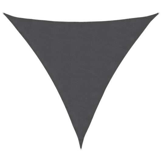 Vidaxl Toldo De Vela Triangular Tela Oxford Gris Antracita 3x3x3 M_0