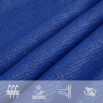 Vidaxl Toldo De Vela Triangular Hdpe Azul 160 G/m² 5x5x6 M_4
