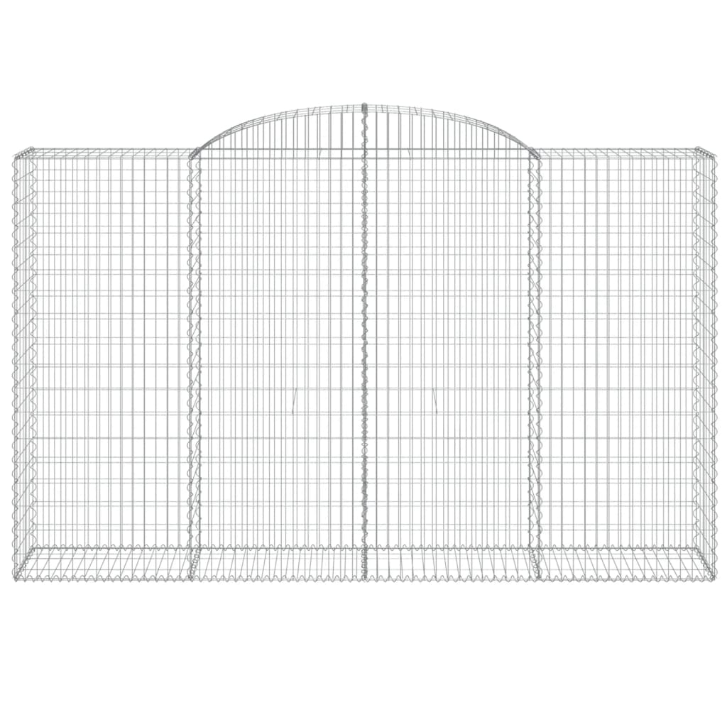 Cestas De Gaviones 2 Uds Forma De Arco Hierro 300x50x180/200 Cm_3