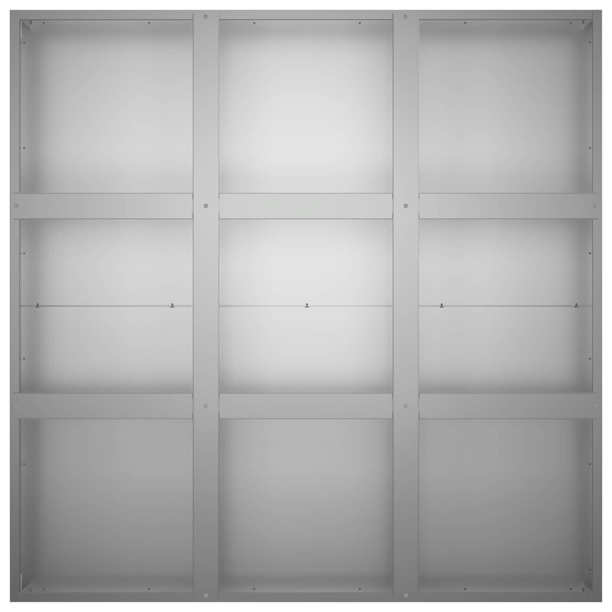 Macetero De Jardín Plateado 100 X 100 X 30 Cm Acero Galvanizado_3