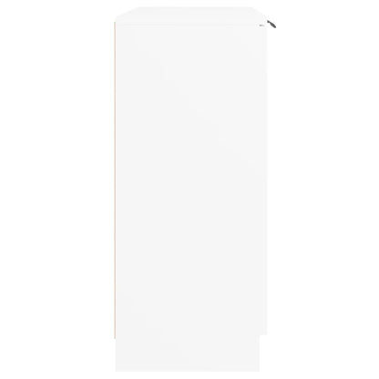Aparador De Madera Contrachapada Blanco 60x30x70 Cm / Vetonek_5