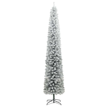 Vidaxl Árbol De Navidad Estrecho Con 300 Led Y Bolas Y Nieve 300 Cm_4