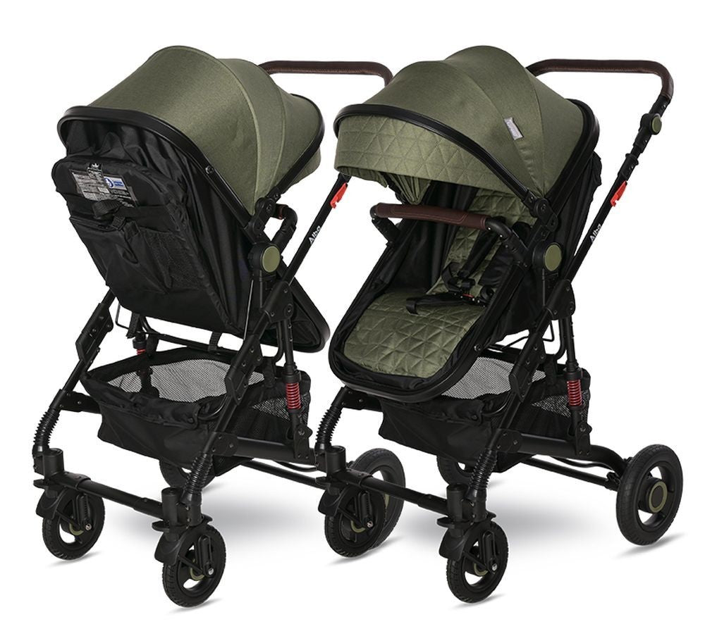 Carrito De Bebé Trío Convertible Alba Premium Loden Green_3