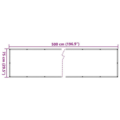 Vidaxl Toldo Para Balcón Tela Oxford Gris Antracita 75x500 Cm_2