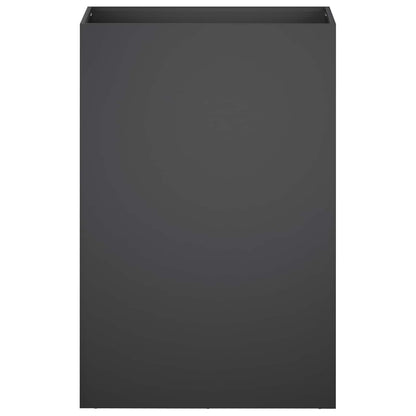 Macetero De Jardín Negro 50 X 40 X 75 Cm Acero Laminado En Frío_2