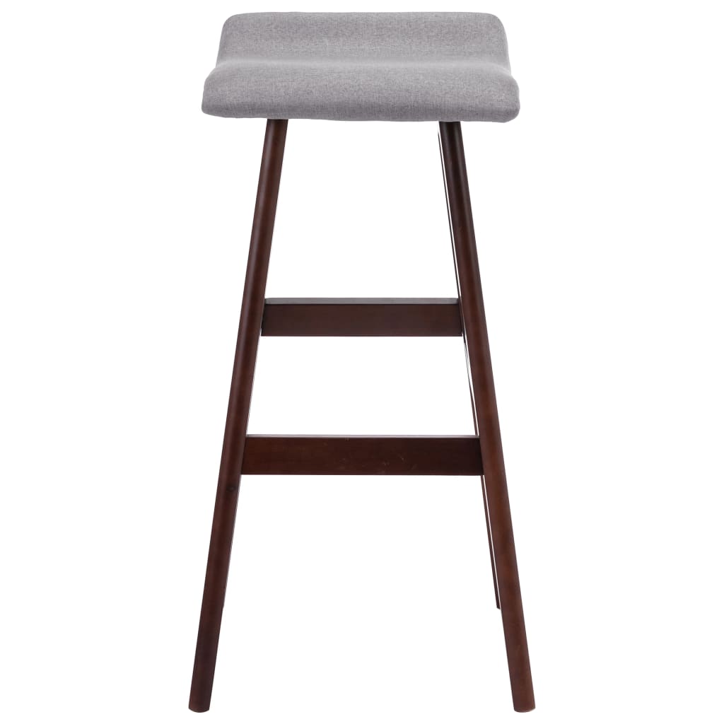 Taburete De Cocina Tela Gris Claro_0