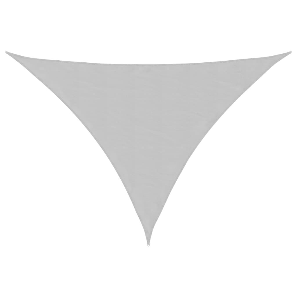 Vidaxl Toldo De Vela Poliéster Oxford 100% Gris Claro 4x4x5,8 M_0