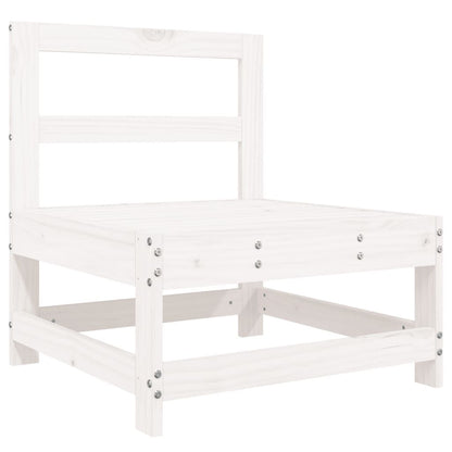 Vidaxl Juego De Muebles De Jardín 6 Piezas Madera Maciza Pino Blanco_4