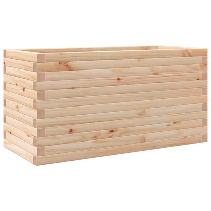 Jardinera De Madera Maciza De Pino 90x40x45,5 Cm_0