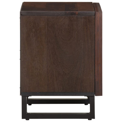 Mesitas De Noche 2 Uds Madera Maciza De Mango 40x34x46 Cm_3