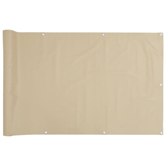 Vidaxl Toldo Para Balcón Tela Oxford 90x400 Cm Beige_0