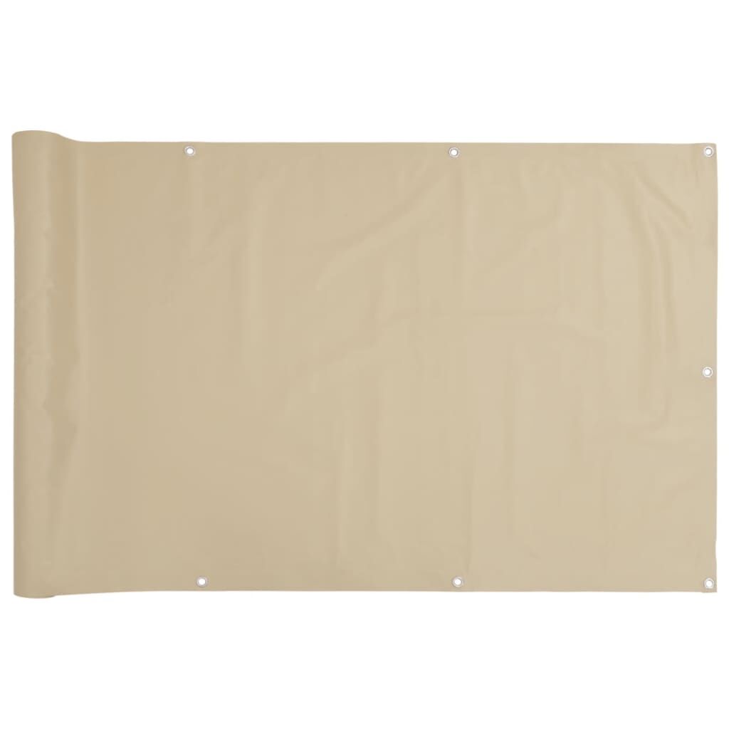 Vidaxl Toldo Para Balcón Tela Oxford Beige 120x400 Cm_0