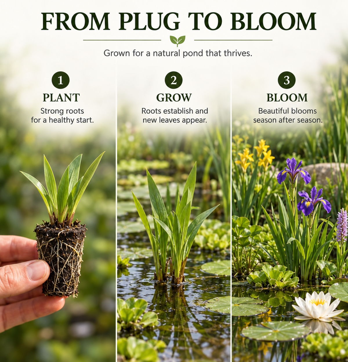 Espadaña Typha Latifolia Planta Estanque - Set 4 Plantas Con Cesta Y Sustrato_4