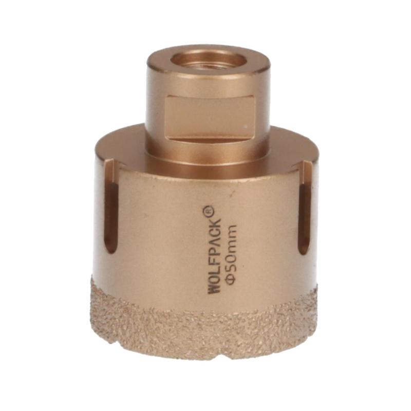 Corona Diamante Para Amoladora Ø 50 Mm. Conexión Rosca M14. Corte Seco