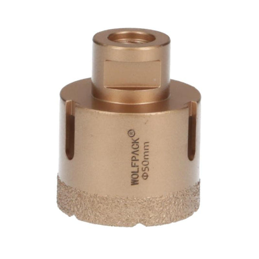 Corona Diamante Para Amoladora Ø 50 Mm. Conexión Rosca M14. Corte Seco