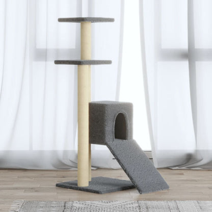 Vidaxl Rascador Para Gatos Con Postes De Sisal Gris Claro 92 Cm_1