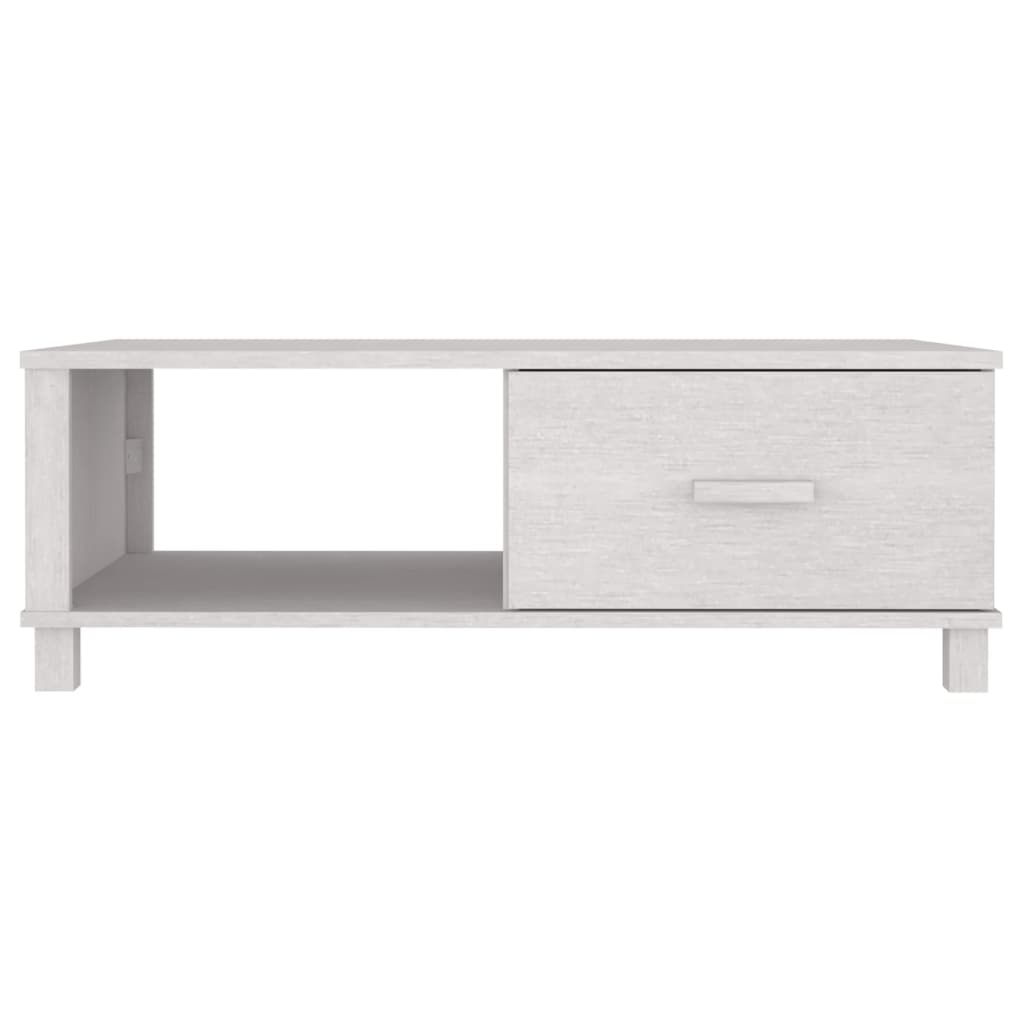 Mesa De Centro Hamar Madera Maciza De Pino Blanco 100x55x35 Cm_3
