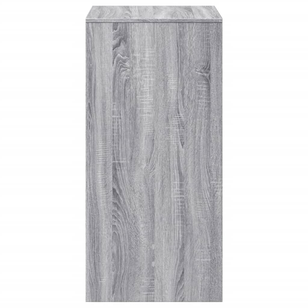 Mesa Alta De Bar Madera Ingeniería Gris Sonoma 51x50x103,5 Cm_3