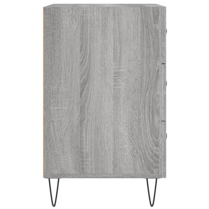 Mesita De Noche Madera De Ingeniería Gris Sonoma 40x40x66 Cm_4