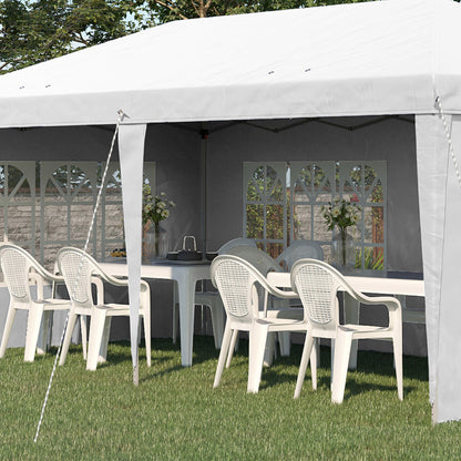 Outsunny Carpa Plegable 6x3 M Con 4 Laterales Desmontables 4 Ventanas_4