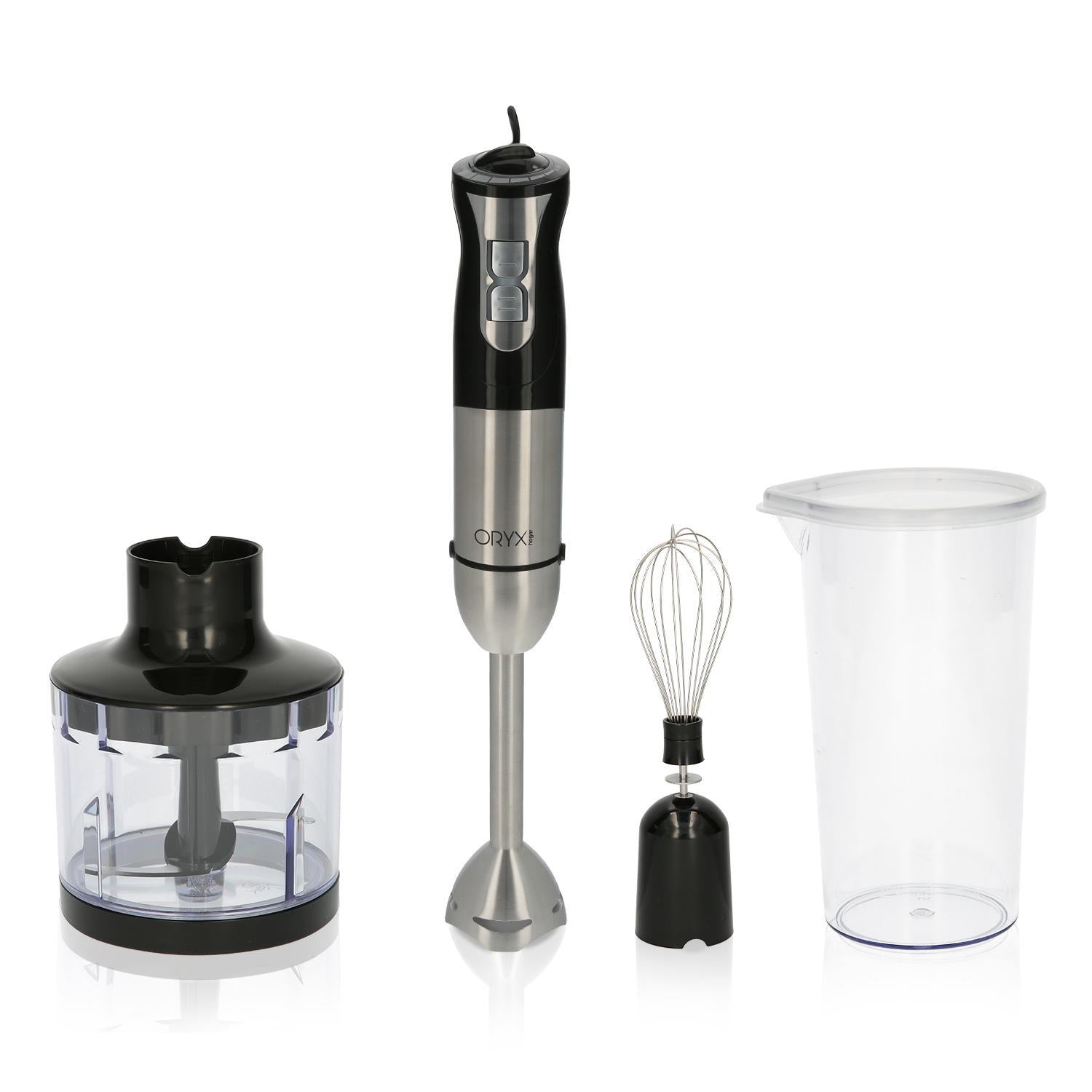 Batidora De Mano, Incluye Accesorios, 1000 W. Velocidad Regulable. Con Vaso Medidor, Picador - Triturador Y Varillas._0