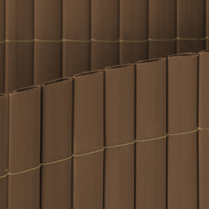 Cañizo Pvc Superior D/c Marrón - Perfecto Para Tu Jardín 2x5 M / Multicolor_1