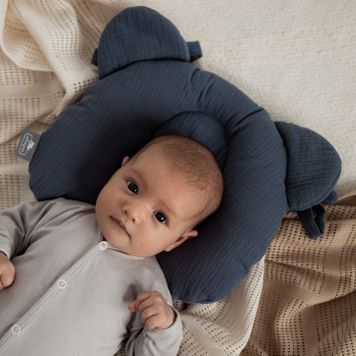 Almohada Cojin Plagiocefalia Bebés Muselina Rose