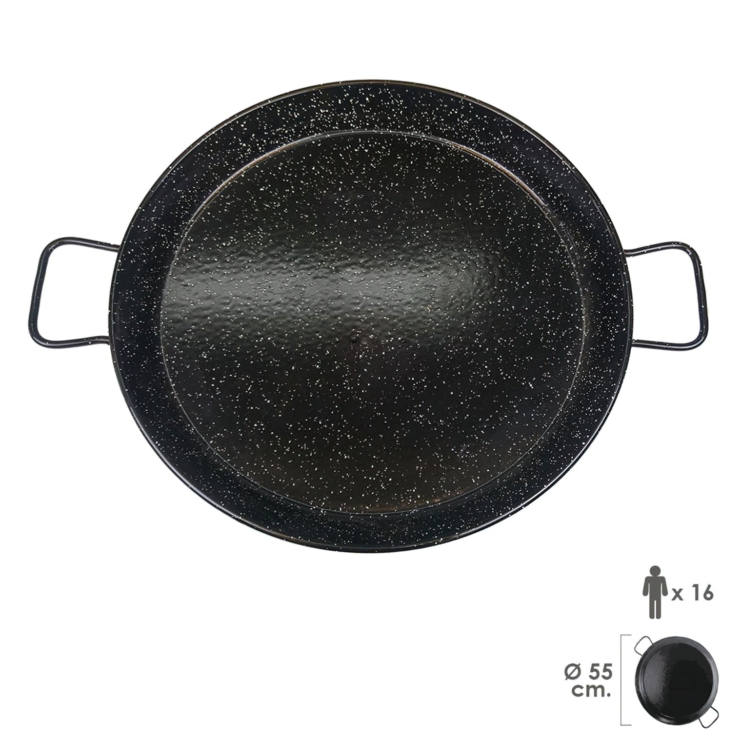 Paellera Valenciana Esmaltada 16 personas 55 cm_0