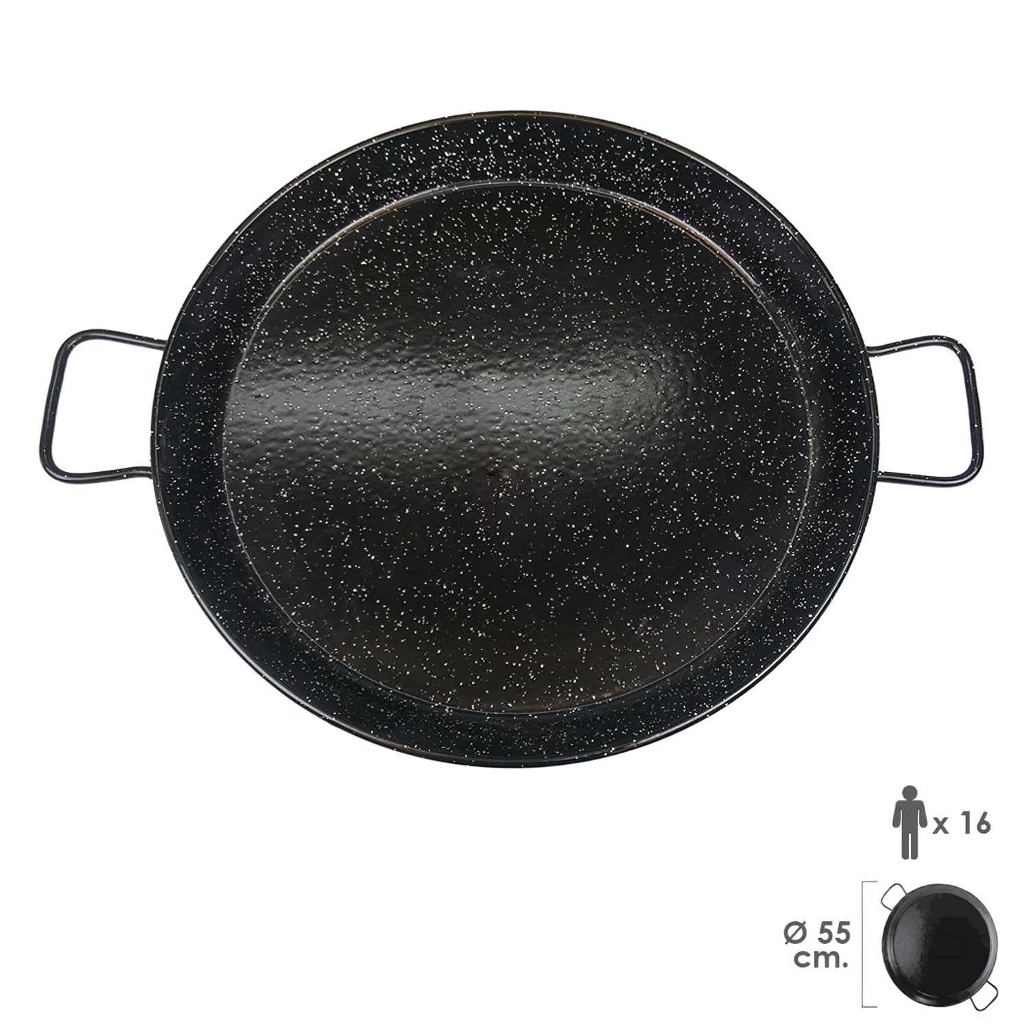 Paellera Valenciana Esmaltada 16 personas 55 cm_0