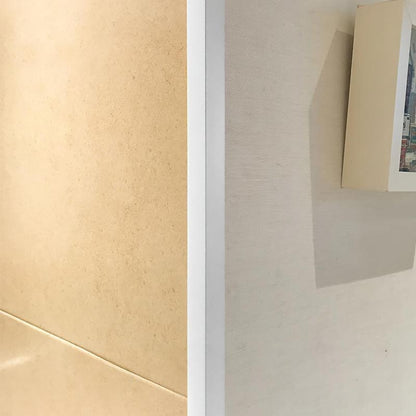 Perfil Pvc Angulo 25x25 Mm. Blanco Barra 2,5 Metros