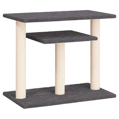 Vidaxl Postes Rascadores Para Gatos Con Plataformas Gris Oscuro 62,5cm_0