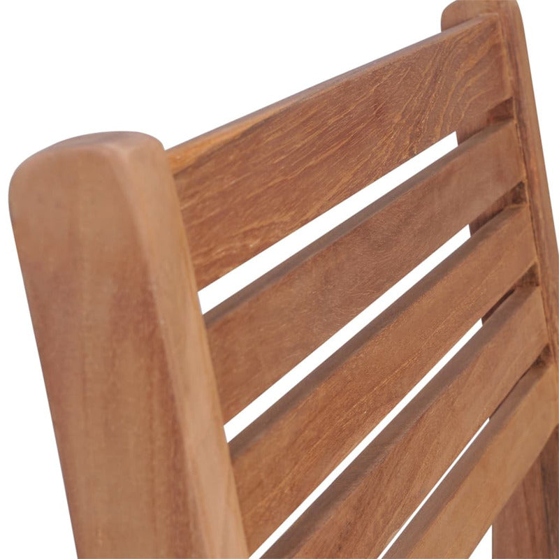 Vidaxl Sillas Apilables De Jardín 6 Uds Madera De Teca Con Cojines_4