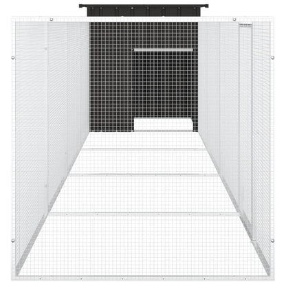 Vidaxl Jaula De Gallinas Acero Galvanizado Antracita 500x91x100 Cm_3